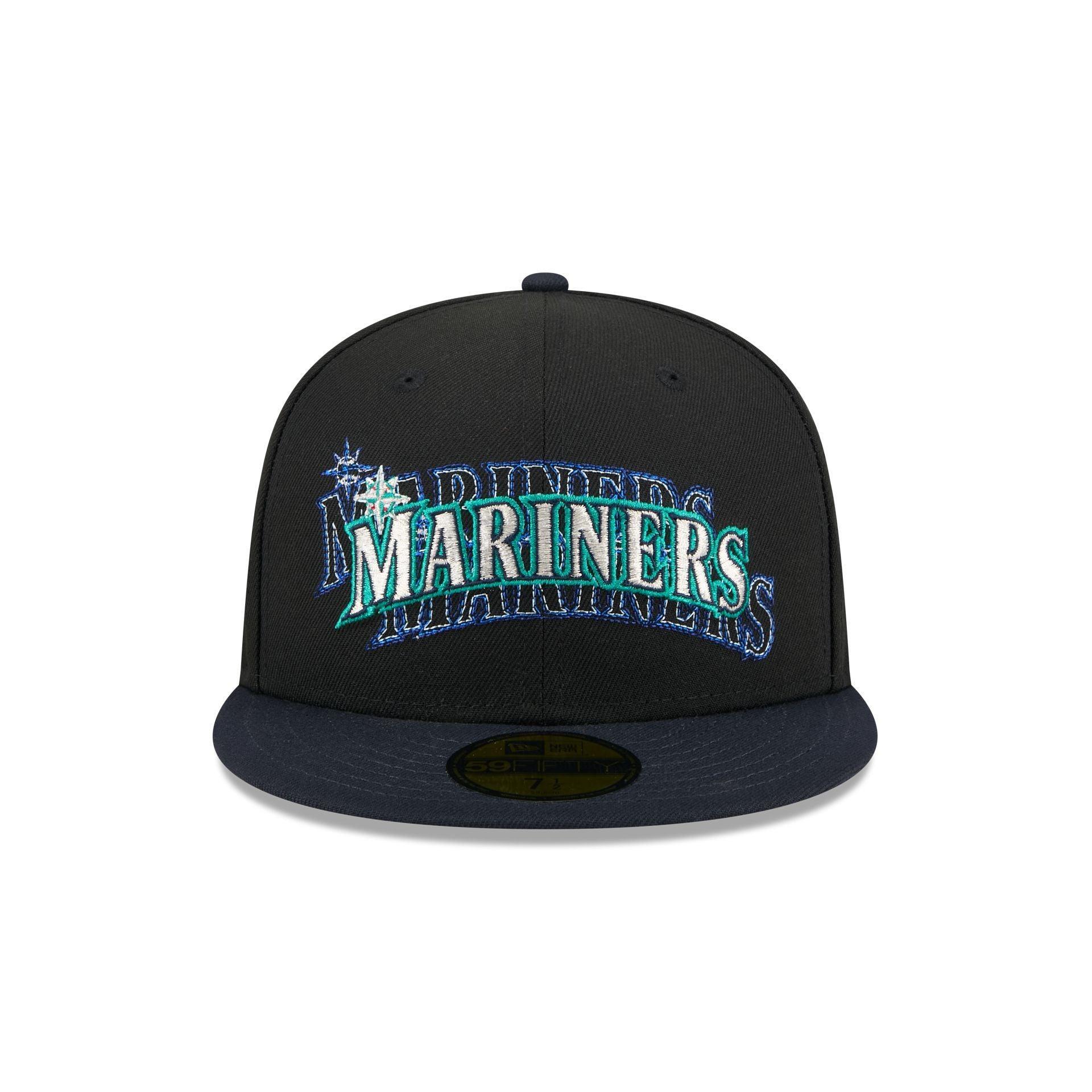 Seattle Mariners Shadow Stitch 59FIFTY Fitted Hat Male Product Image