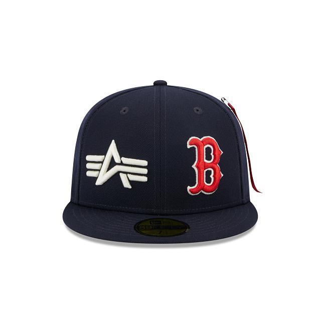 Alpha Industries X Boston Red Sox Dual Logo 59FIFTY Fitted Hat Male Product Image