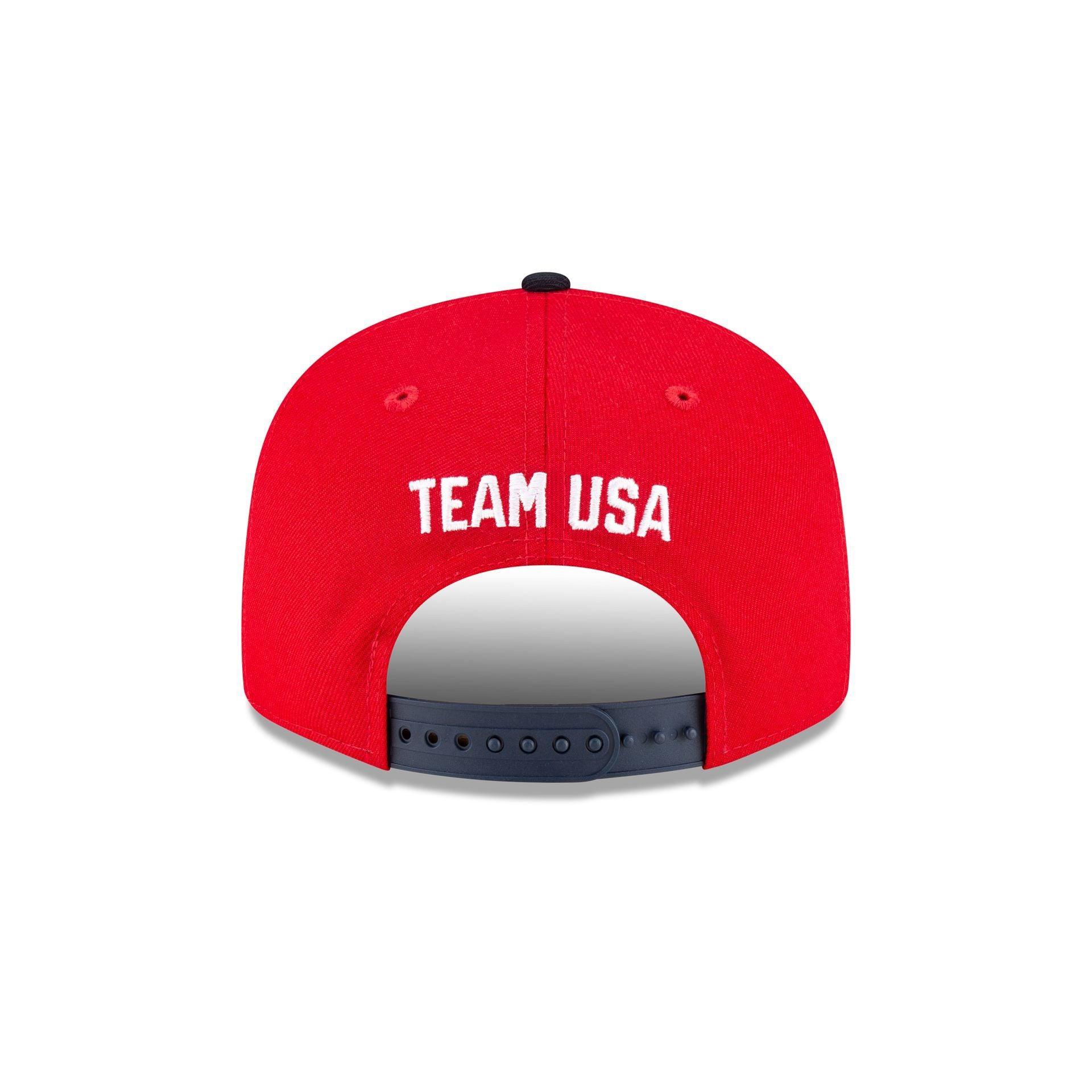 Team USA Red 9FIFTY Snapback Hat Male Product Image