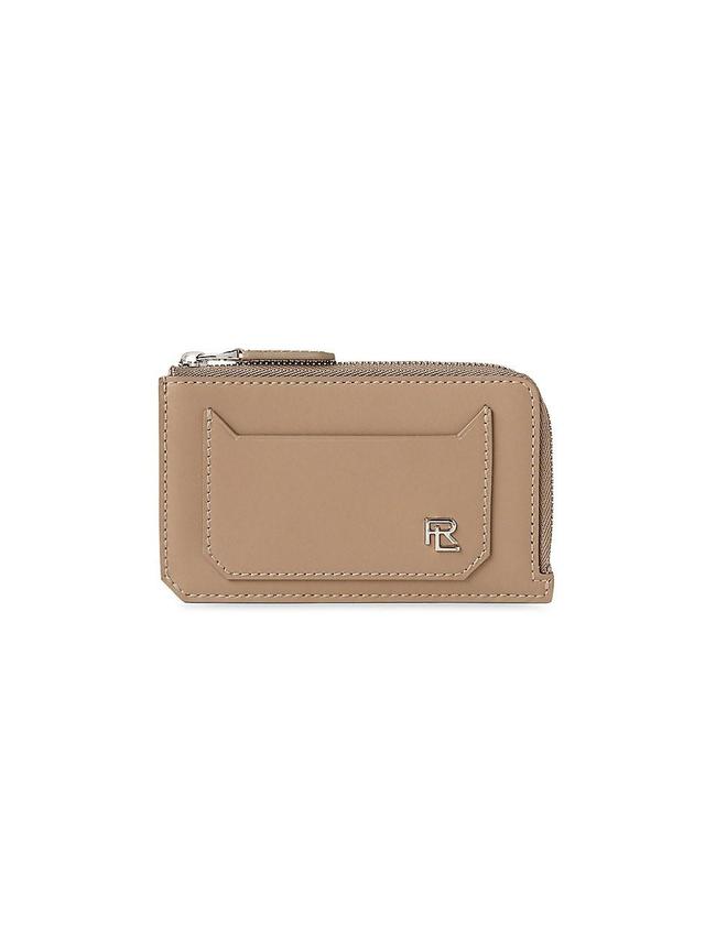 Womens RL Box Calfskin Zip Card Case Product Image