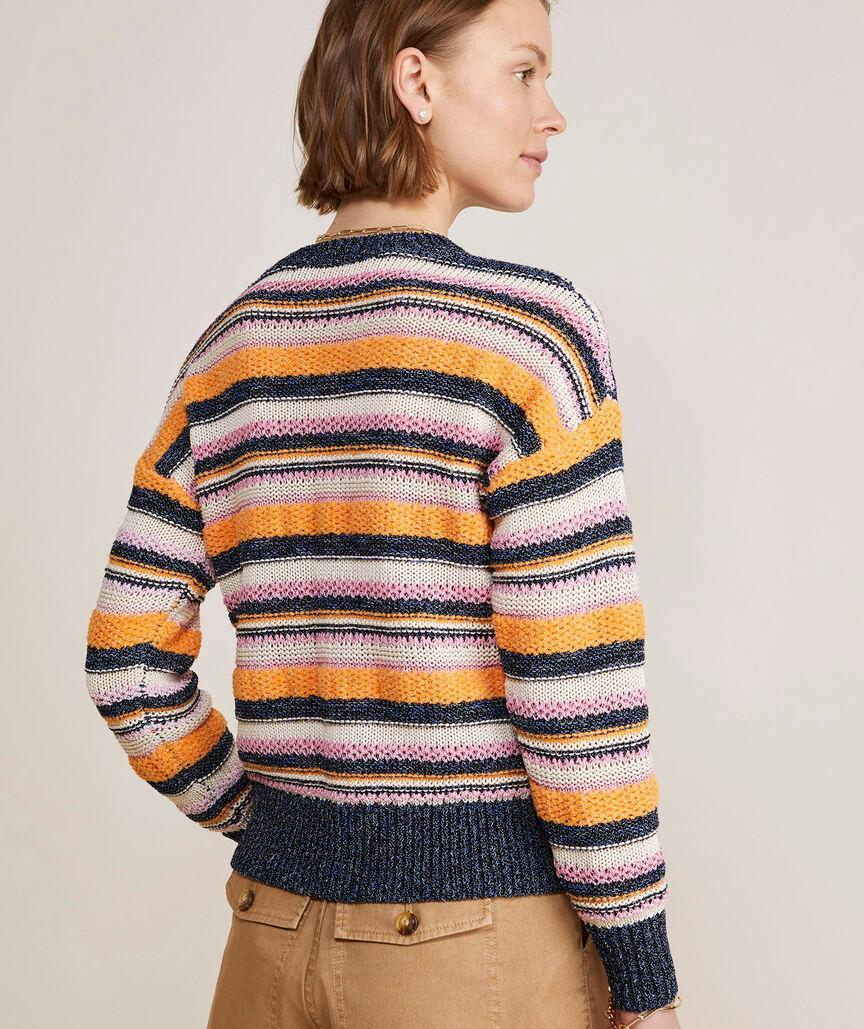 Novelty Stripe Crewneck Sweater Product Image