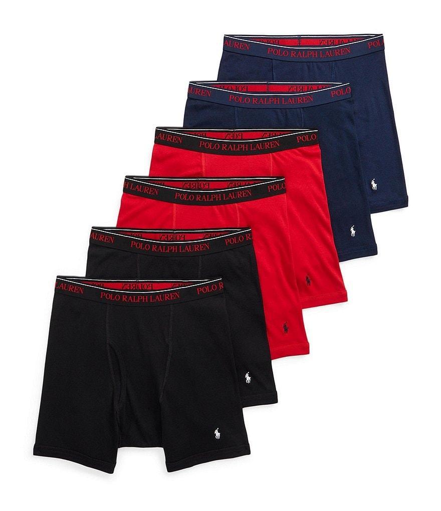 Polo Ralph Lauren Solid Boxer Briefs 6-Pack Product Image