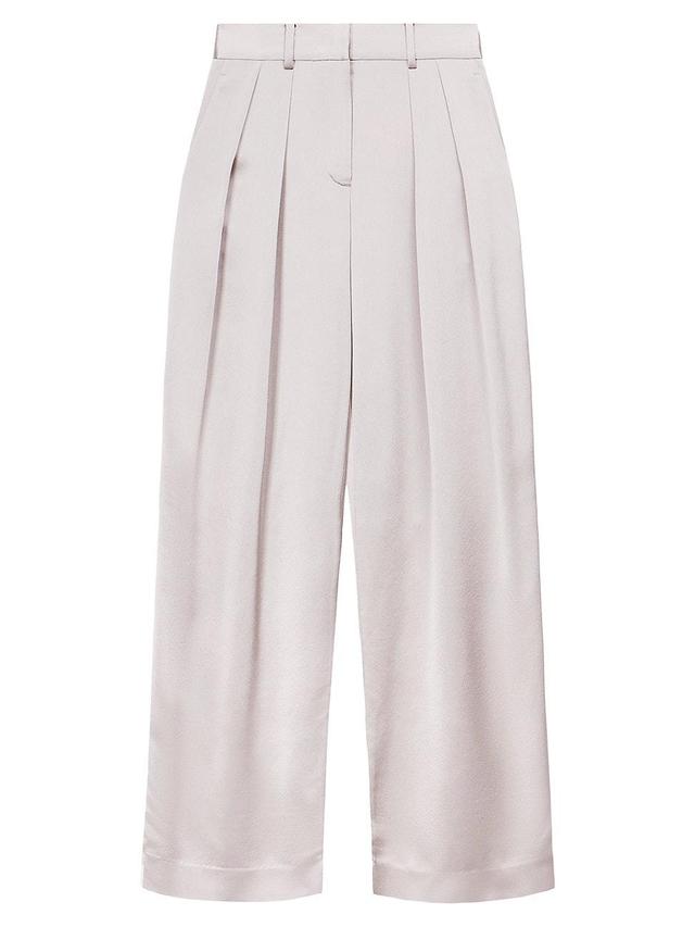 Womens Luisa Pleated Wide-Leg Pants Product Image