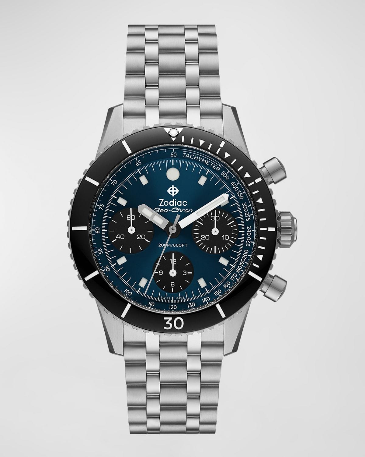 Mens Sea-Chron Stainless Steel Automatic Watch Product Image