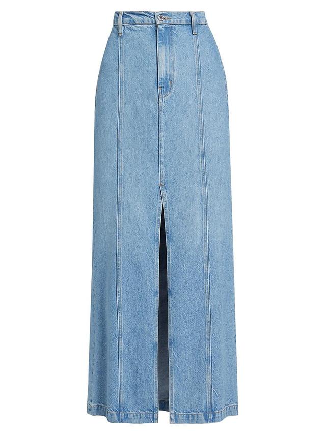 Womens Zoe Denim Maxi Skirt Product Image