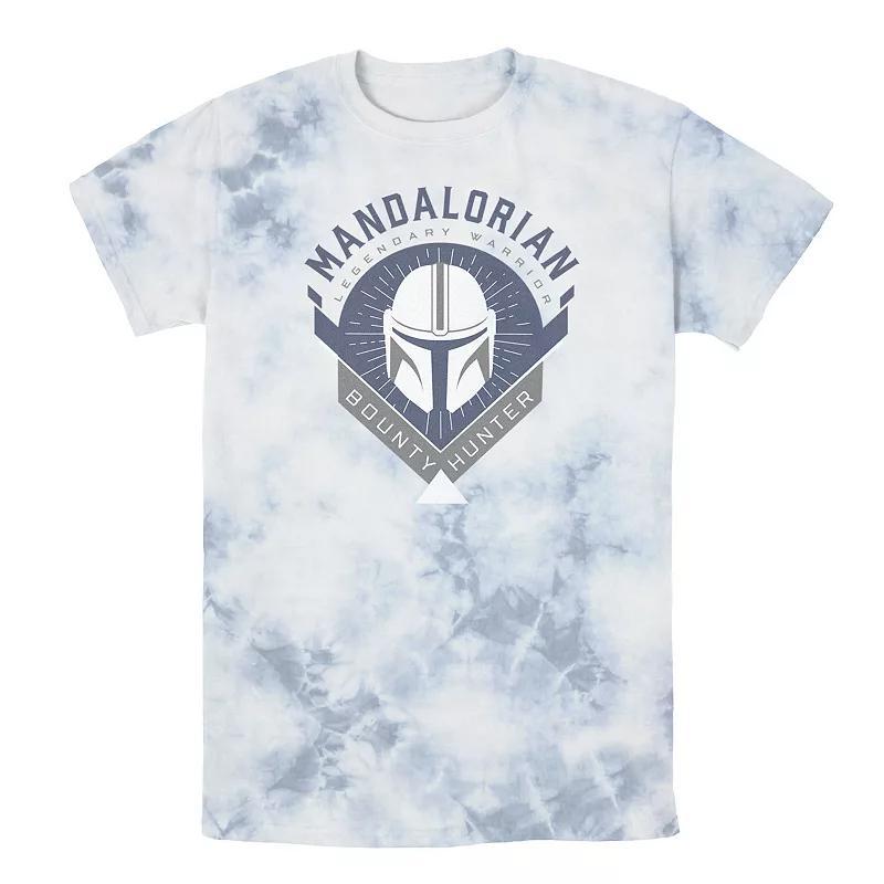 Mens Star Wars The Mandalorian Warrior Emblem Tee, Boys Black Grey Product Image