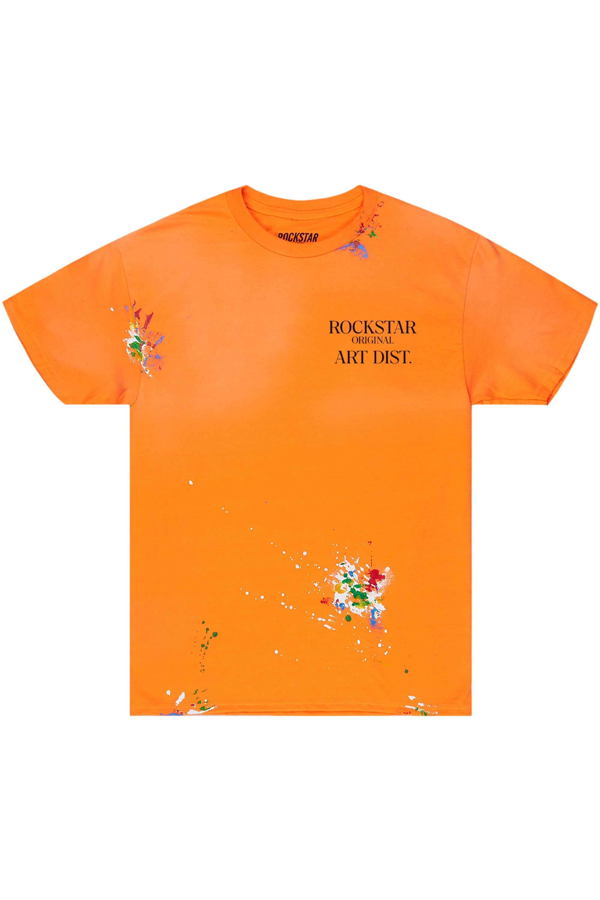 Palmer Orange Graphic T-Shirt Male Product Image