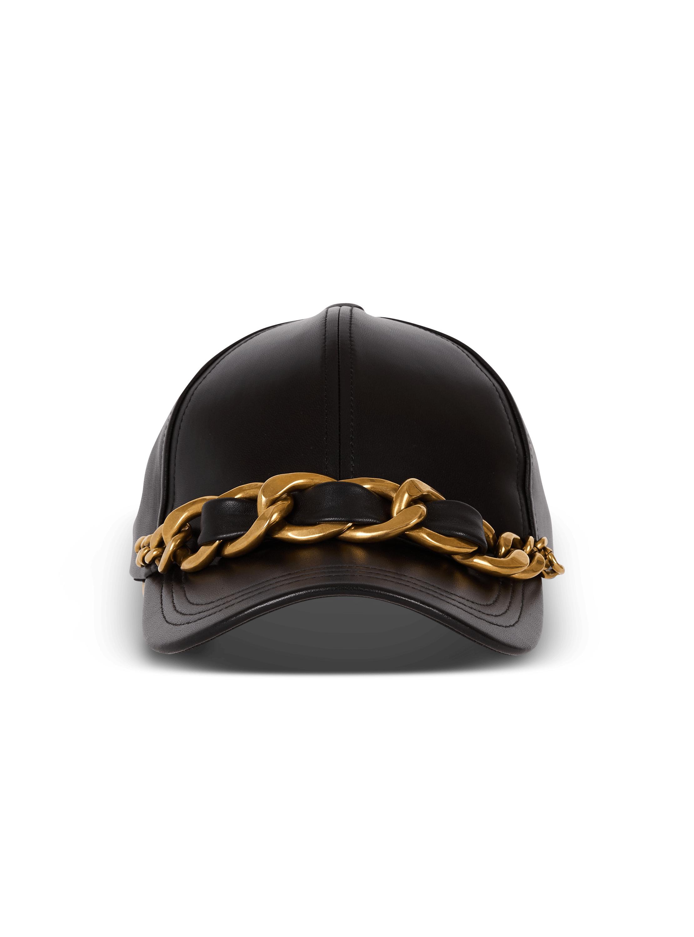 Lambskin cap with chain product image