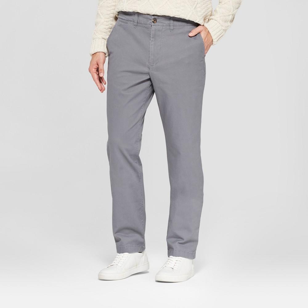 Mens Every Wear Straight Fit Chino Pants - Goodfellow & Co Thundering 36x34 Product Image