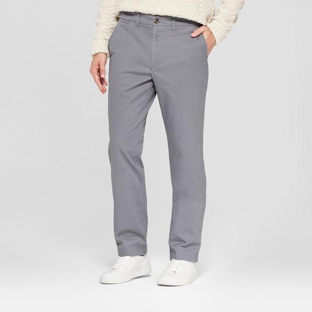 Mens Every Wear Straight Fit Chino Pants - Goodfellow & Co Thundering 33x32 Product Image