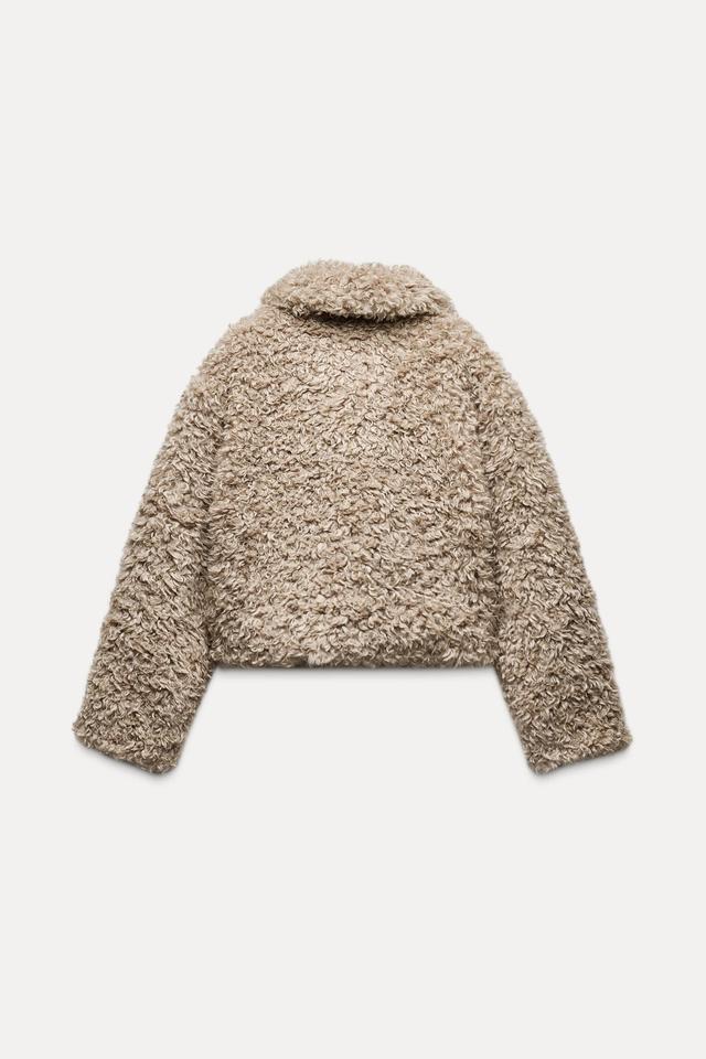 FAUX SHEARLING TOGGLE JACKET Product Image