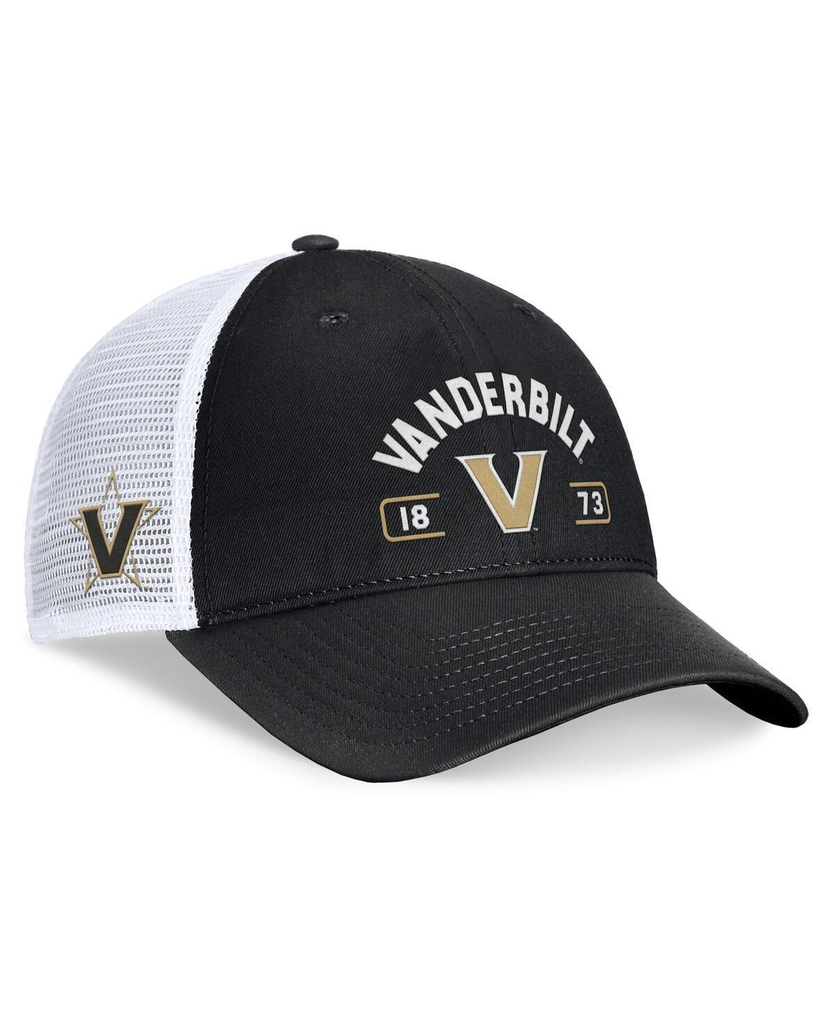 Top of the World Mens Black Vanderbilt Commodores Free Kick Trucker Adjustable Hat - Black, White Product Image