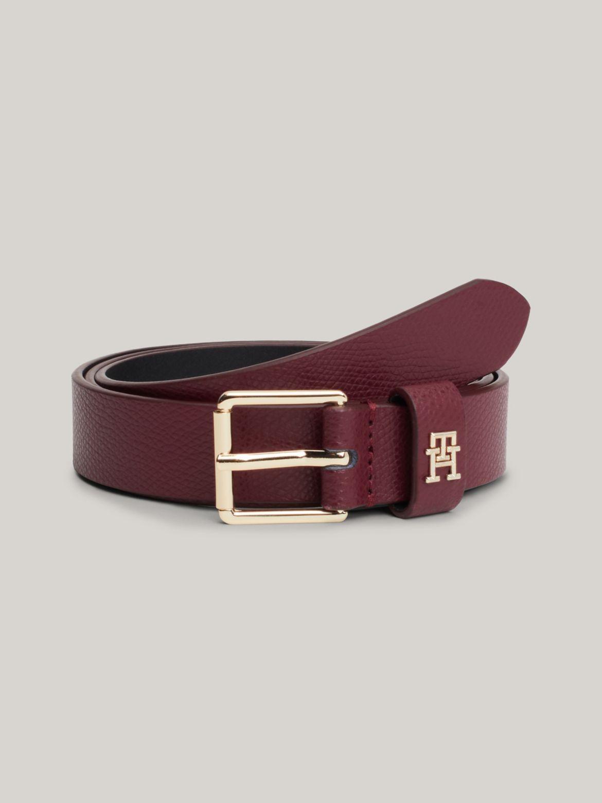 Tommy Hilfiger Women's TH Monogram Leather Belt Product Image