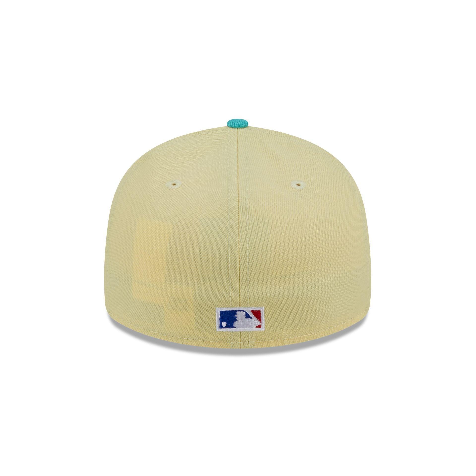 Los Angeles Dodgers Soft Yellow Low Profile 59FIFTY Fitted Hat Male Product Image