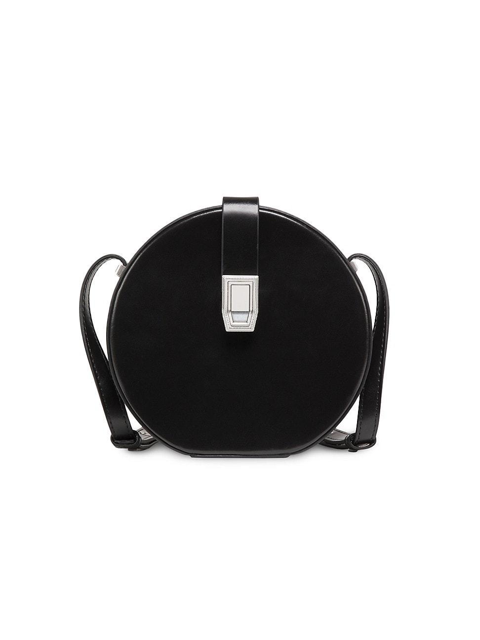 Womens Max Circle Leather Crossbody Bag Product Image