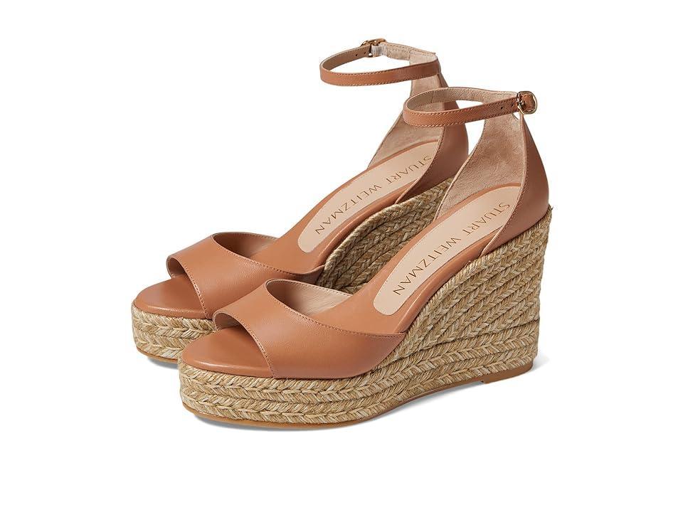 Stuart Weitzman Nudistcurve Espadrille Wedge (Tan 1) Women's Shoes Product Image