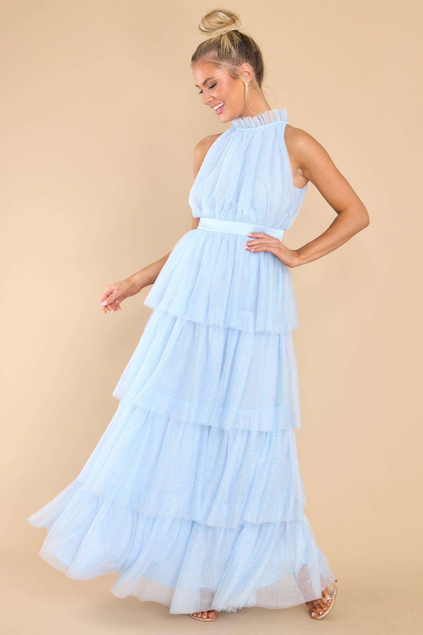 Aura Shock And Awe Blue Maxi Dress Product Image