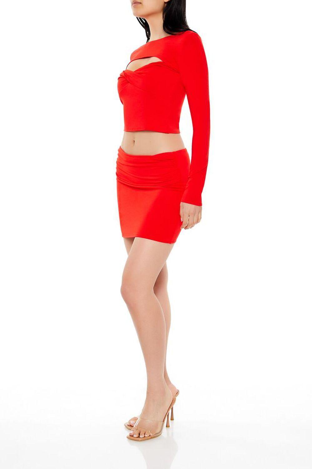 Cutout Crop Top & Mini Skirt Set | Forever 21 Product Image