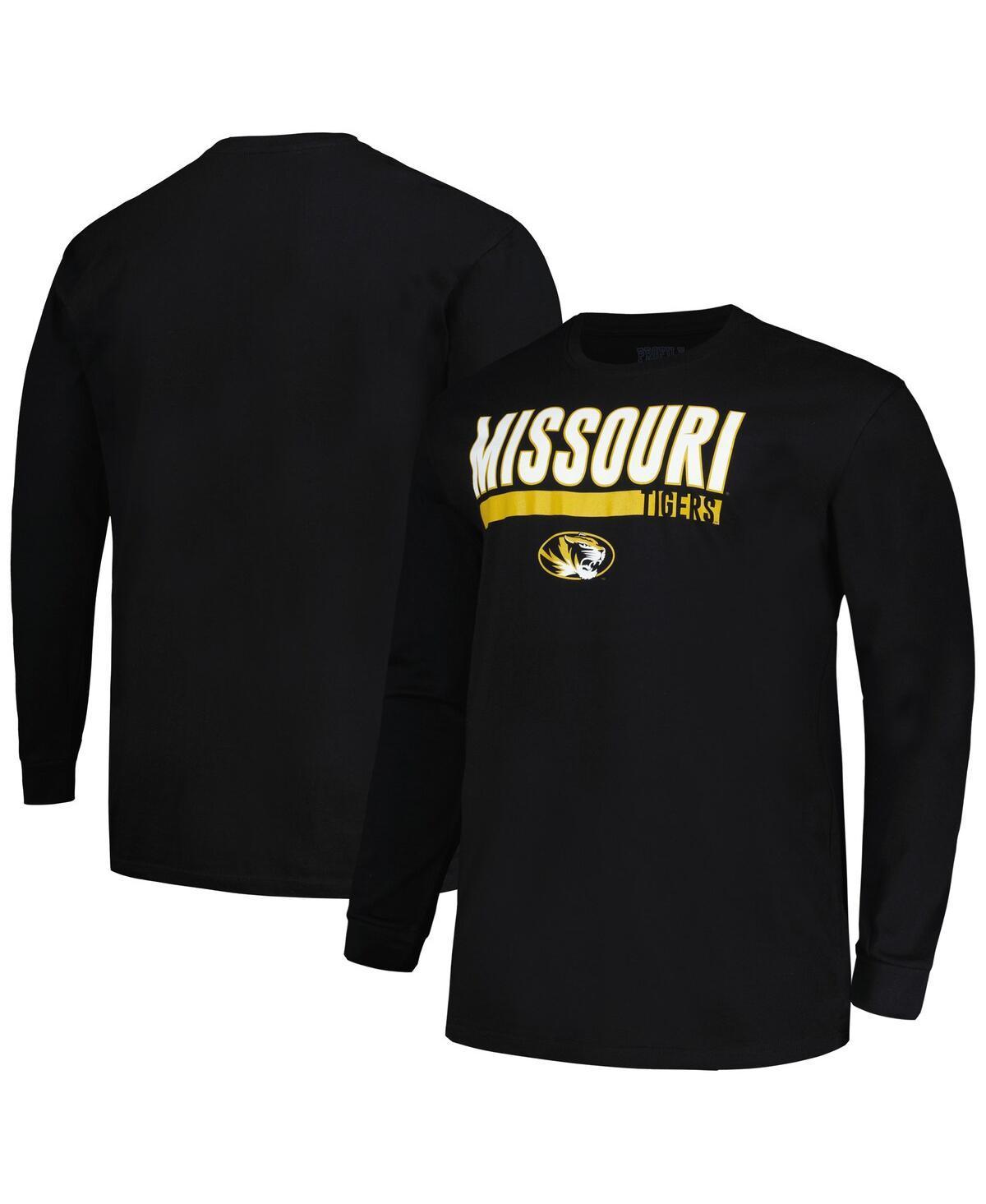 Mens Profile Missouri Tigers Big & Tall Two-Hit Long Sleeve T-Shirt Product Image