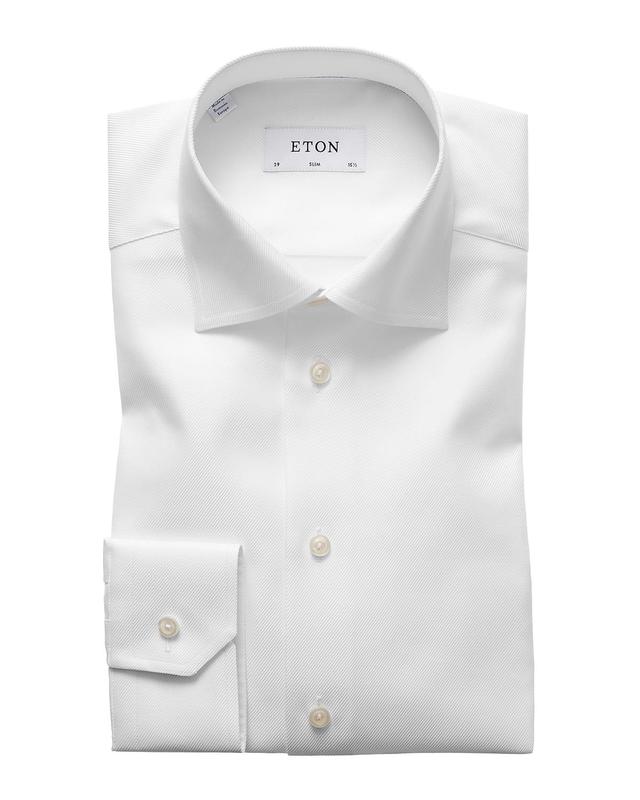 Eton Slim Fit Cavalry Twill Dress Shirt Product Image