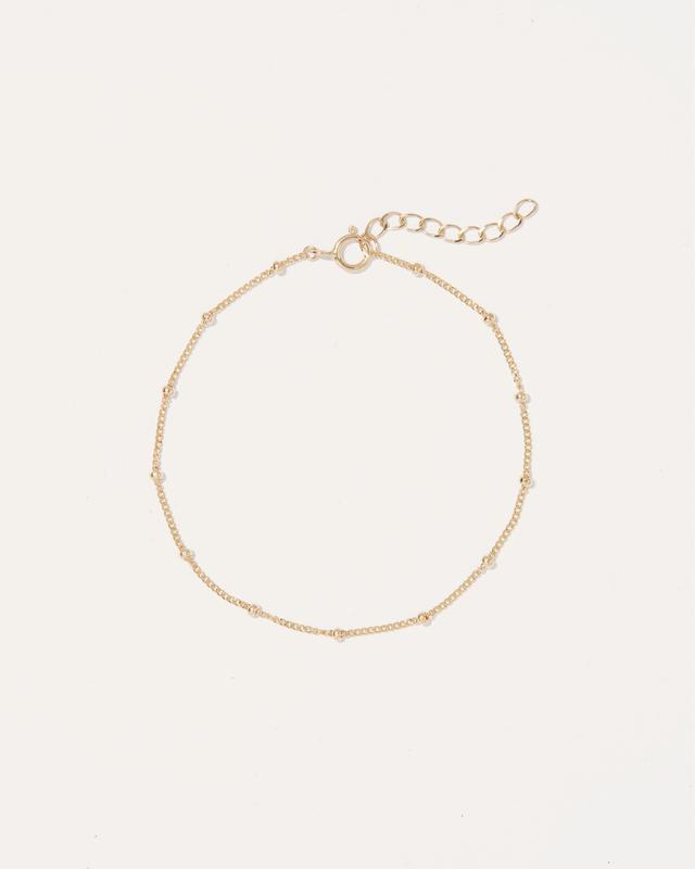 14k Gold Beaded Bracelet Product Image