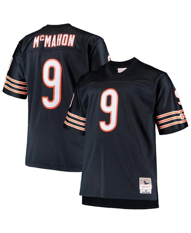 Mens Mitchell & Ness Jim McMahon Navy Chicago Bears Big & Tall 1985 Retired Player Replica Jersey - Navy Product Image