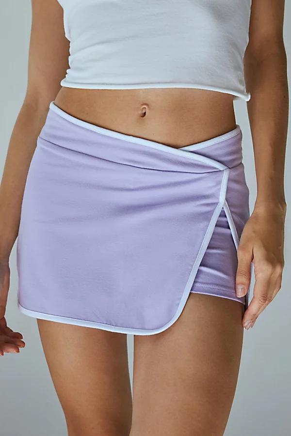 Out From Under Hit The Court Asymmetric Wrap Mini Skort Womens at Urban Outfitters Product Image