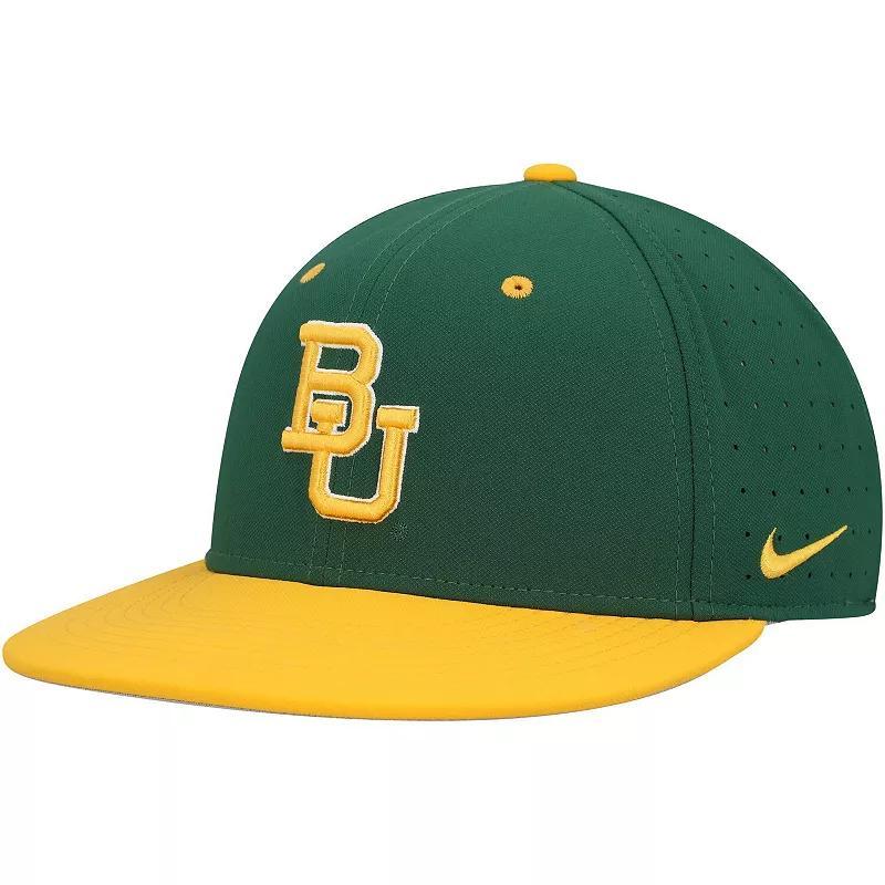 Mens Nike Green Baylor Bears Aero True Baseball Performance Fitted Hat Product Image