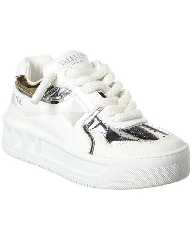 VALENTINO GARAVANI Valentino Leather Sneaker In White Product Image