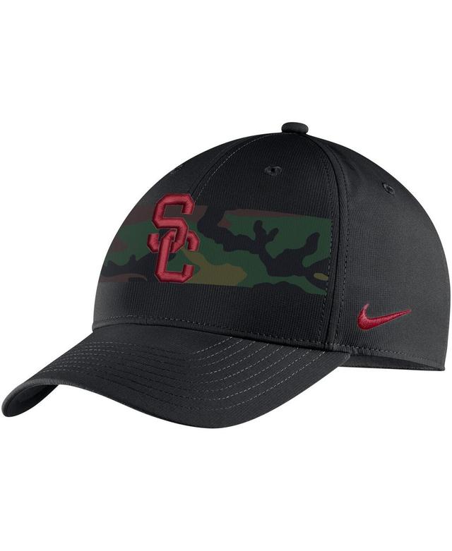 Mens Nike Black Usc Trojans Military-Inspired Pack Camo Legacy91 Adjustable Hat Product Image