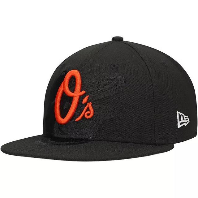 Mens New Era Baltimore Orioles Shadow Logo 59FIFTY Fitted Hat Product Image