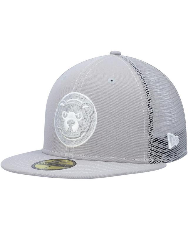 Mens New Era Gray Chicago Cubs 2023 On-Field Batting Practice 59FIFTY Fitted Hat Product Image