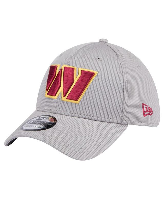 Mens New Era Gray Washington Commanders Active 39THIRTY Flex Hat Product Image