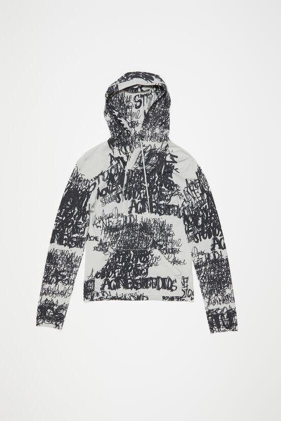 Hooded printed top Product Image