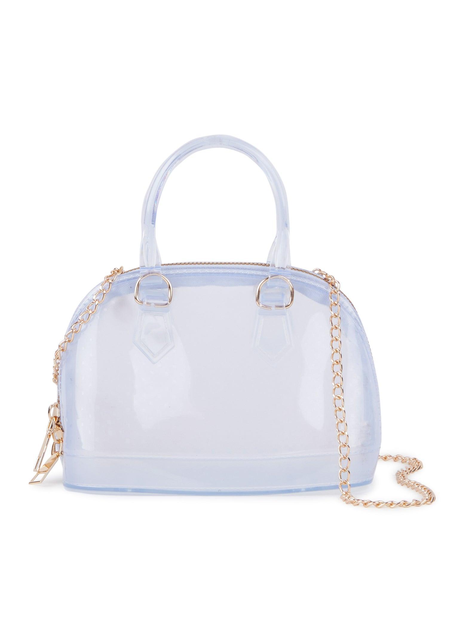 Clear Jelly Dome Crossbody Handbag Female Product Image