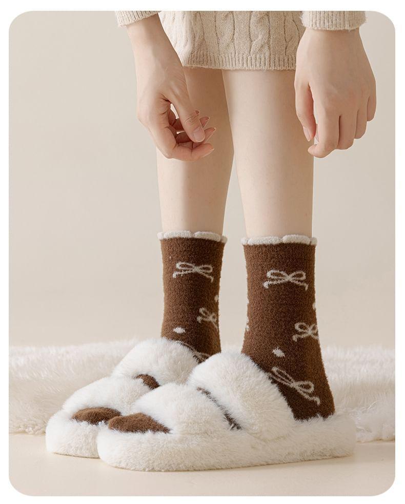 Bow Crew  Socks Product Image