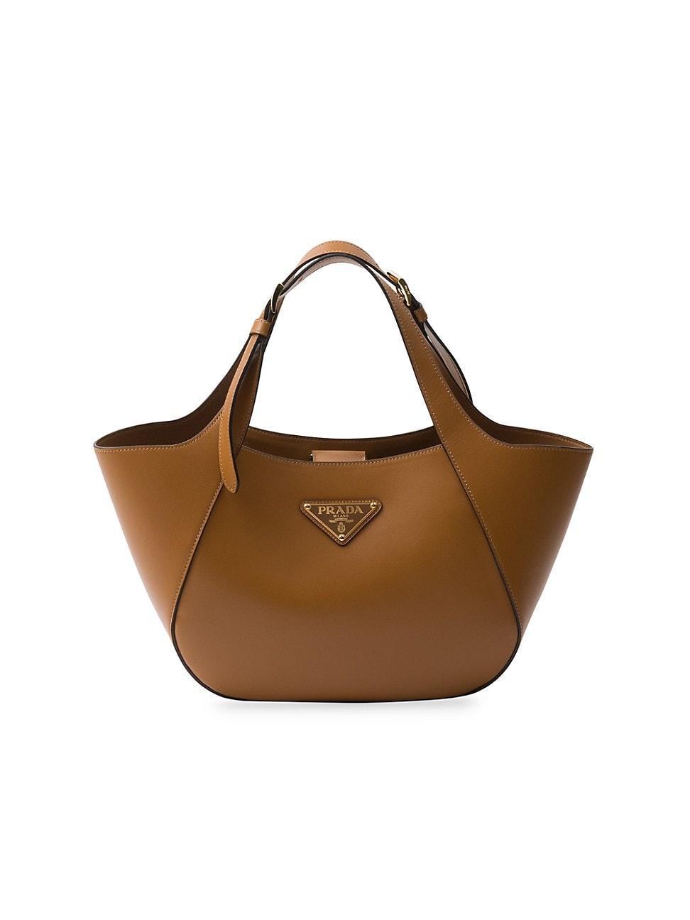 Womens Prada Medium Leather Tote Bag Product Image