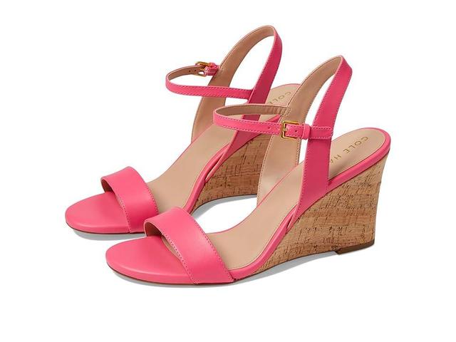 Cole Haan Josie Wedge Sandal (Camelia Rose Leather/Cork) Women's Sandals Product Image