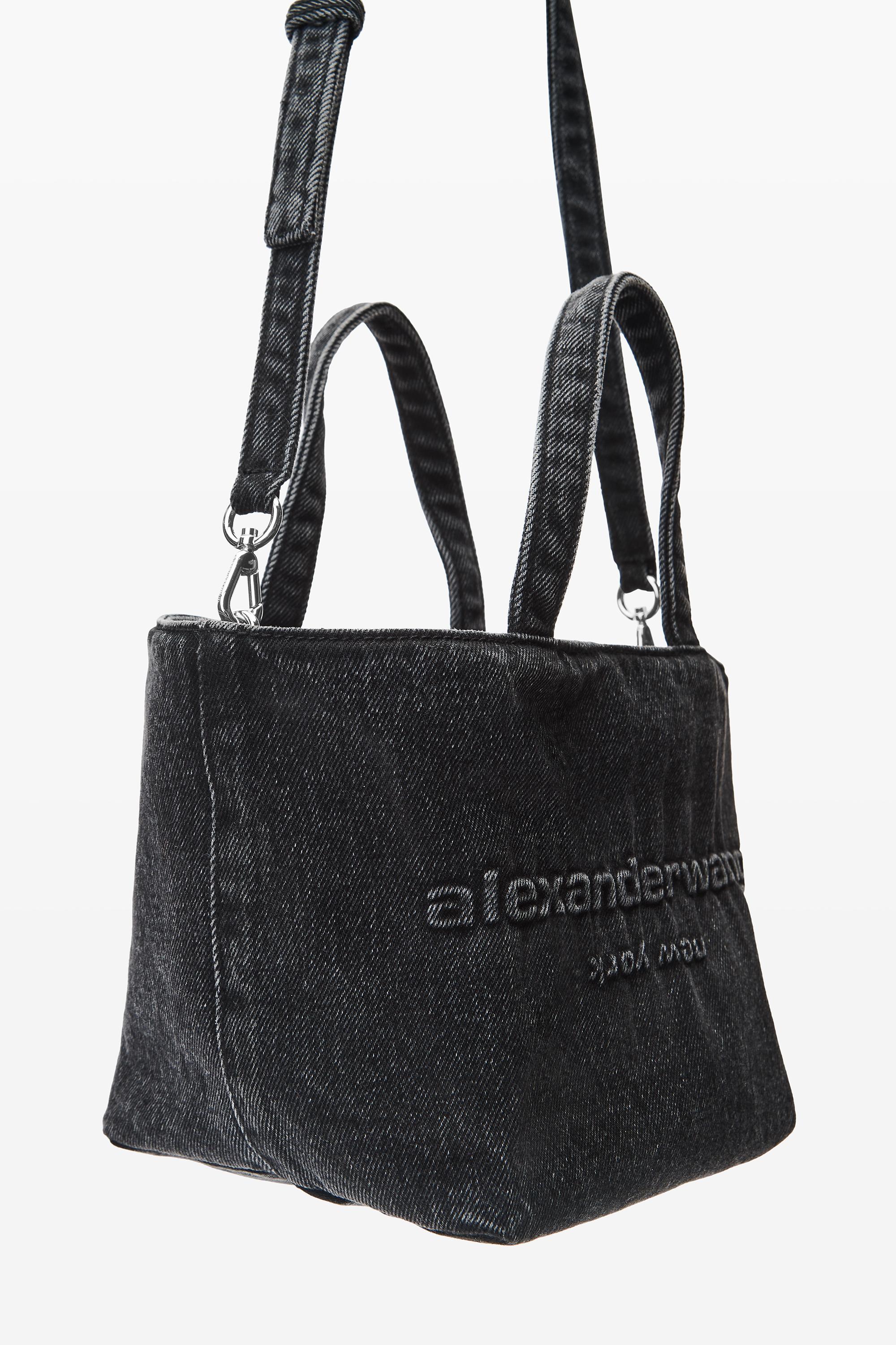 Small Punch Tote In Cotton Denim Product Image