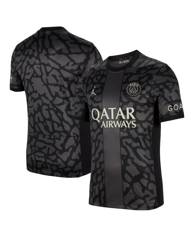 Mens Jordan Anthracite Paris Saint-Germain 2023/24 Third Stadium Replica Jersey - Anthracite Product Image