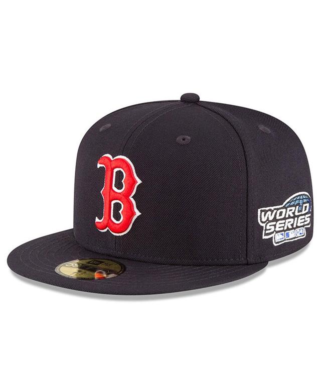 Mens New Era Boston Red Sox 2004 World Series Wool 59FIFTY Fitted Hat Blue Product Image