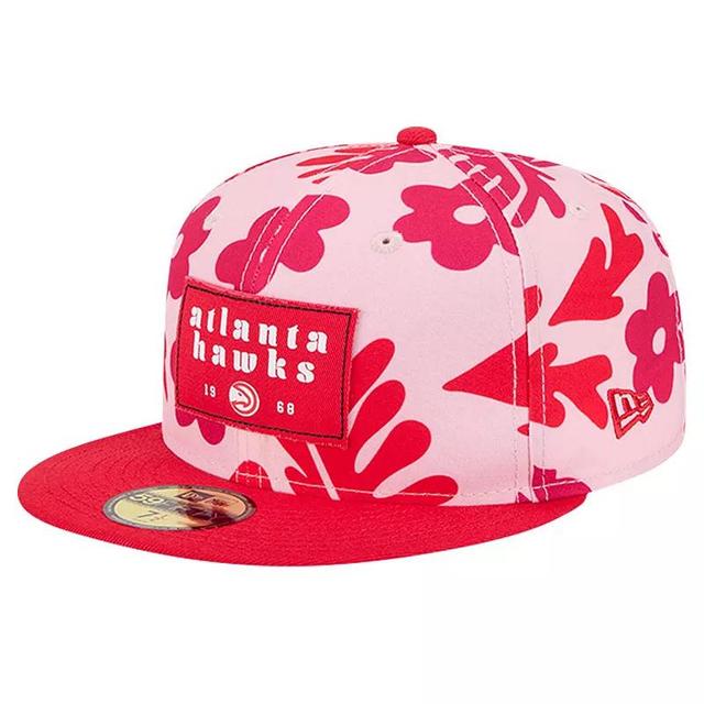 Mens New Era Atlanta Hawks Palm Fronds 2-Tone 59FIFTY Fitted Hat Product Image