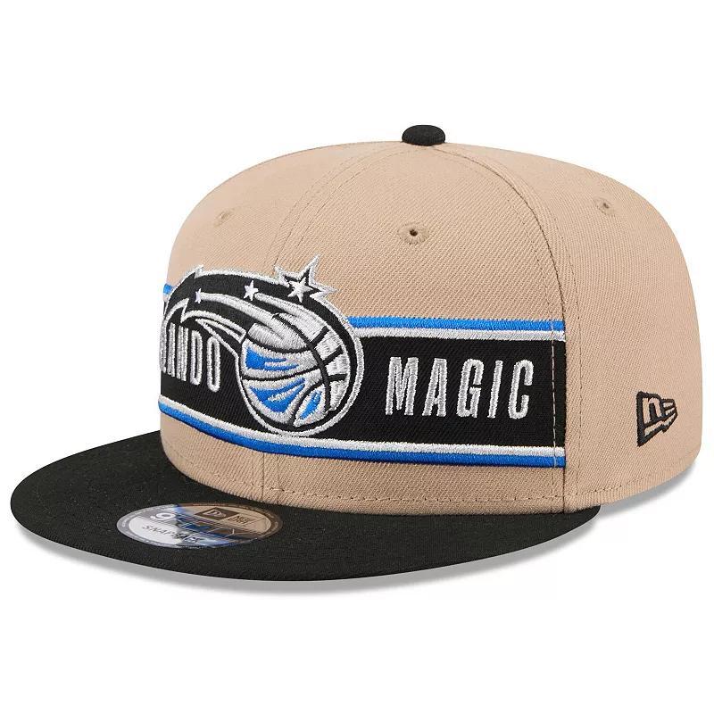 New Era Mens Tan Orlando Magic 2024 Nba Draft 9FIFTY Snapback Hat - Black Product Image