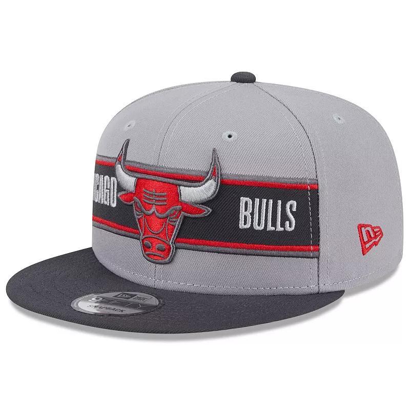 Mens New Era Gray/Charcoal Chicago Bulls 2024 NBA Draft 9FIFTY Snapback Hat Product Image