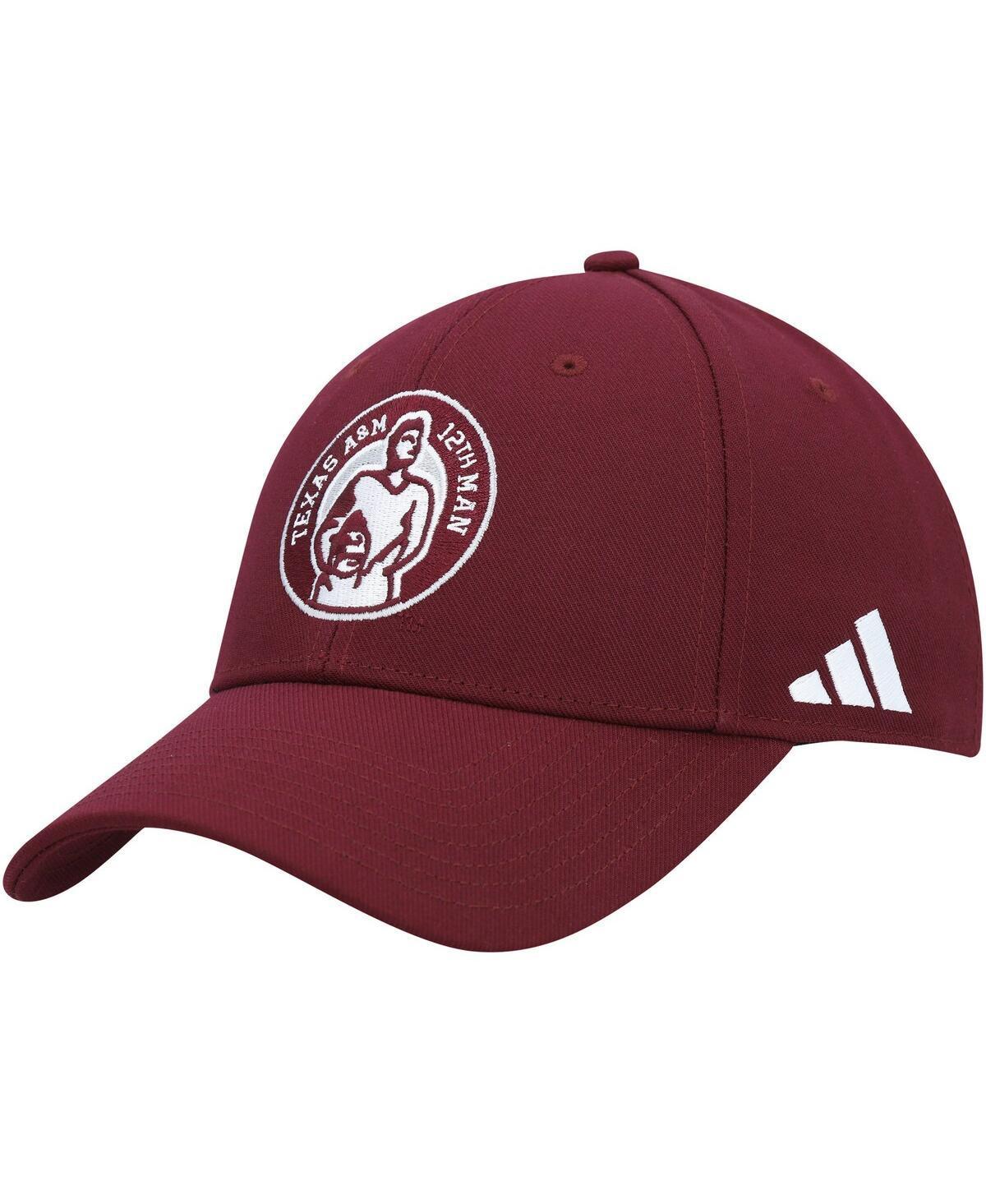 Mens adidas Maroon Texas A&M Aggies 12th Man Adjustable Hat Product Image