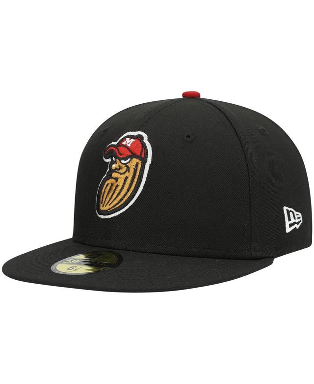 Mens New Era Black Modesto Nuts Authentic Collection Team Home 59FIFTY Fitted Hat Product Image