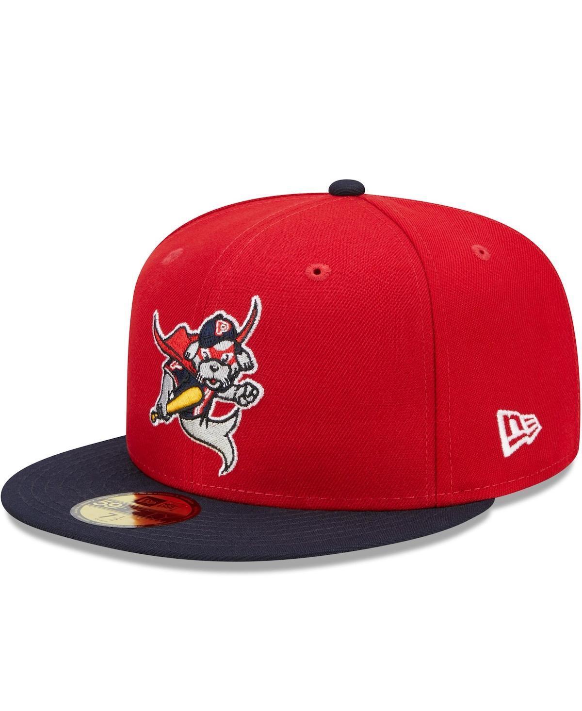 Mens New Era Red Portland Sea Dogs Marvel x Minor League 59FIFTY Fitted Hat - Red Product Image