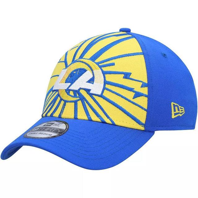 Mens New Era Gold/Royal Los Angeles Rams Shattered 39THIRTY Flex Hat Product Image