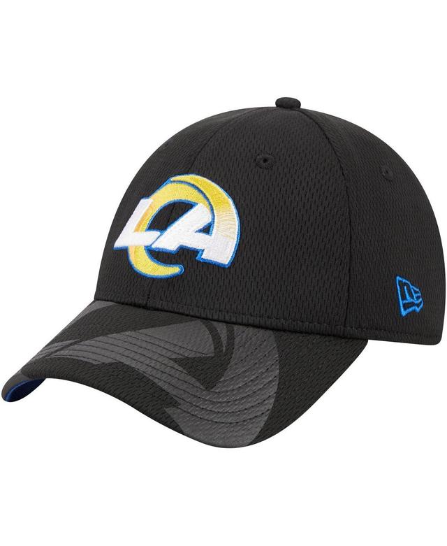 Mens New Era Los Angeles Rams Top Visor 9FORTY Adjustable Hat Product Image