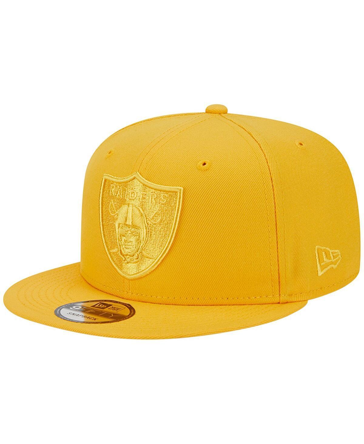 Mens New Era Gold Las Vegas Raiders Color Pack 9FIFTY Snapback Hat Product Image